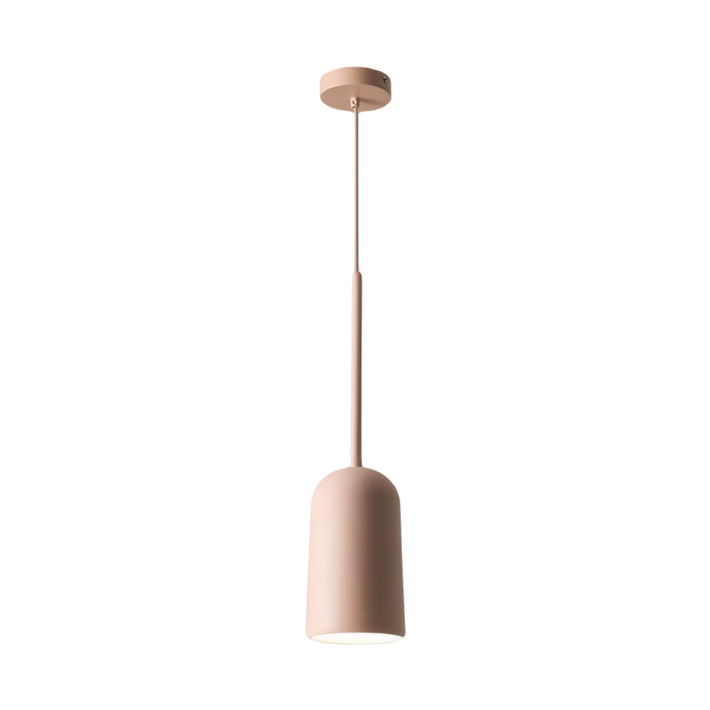 1 Light Resin Pink Figura Arc Pendant Lamp