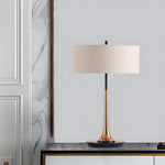 Brass And Espresso Bronze Modern Table Lamp
