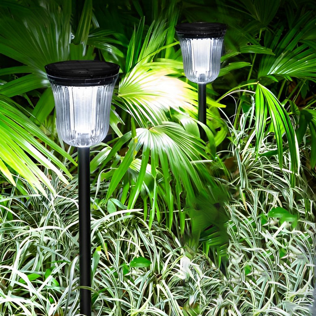 Solar-Powered Motion Sensor Lawn Lights, Set of Two – Modern Landscape Lighting