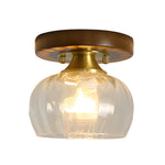 Square Iron Frame American Country Style Ceiling Light Fixture 1