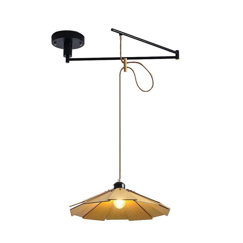 Wood Swing Arm Modern Chandelier Li002610