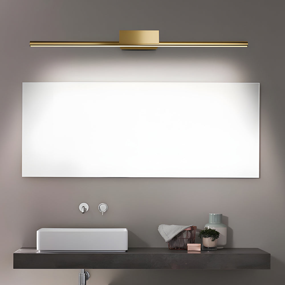 Brushed Brass Linear Led Bathroom Vanity Light