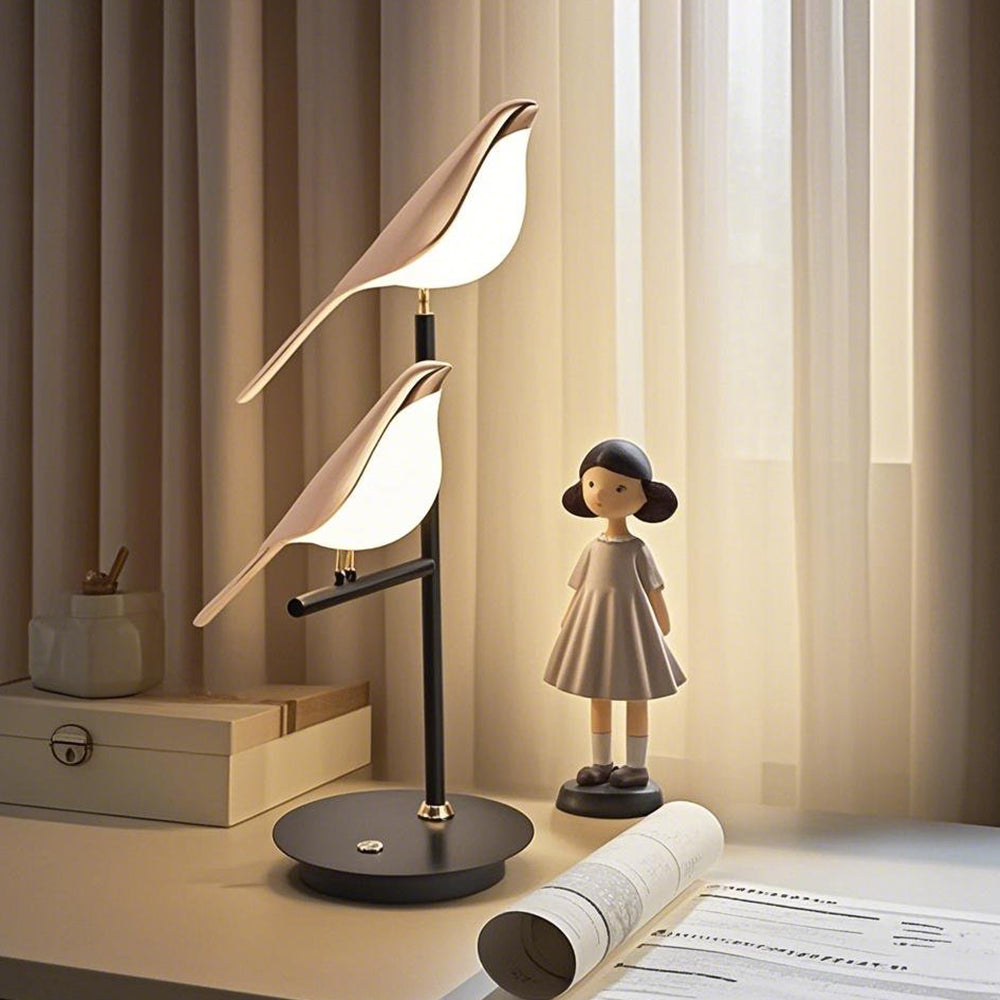 Chic Double Bird Table Lamp