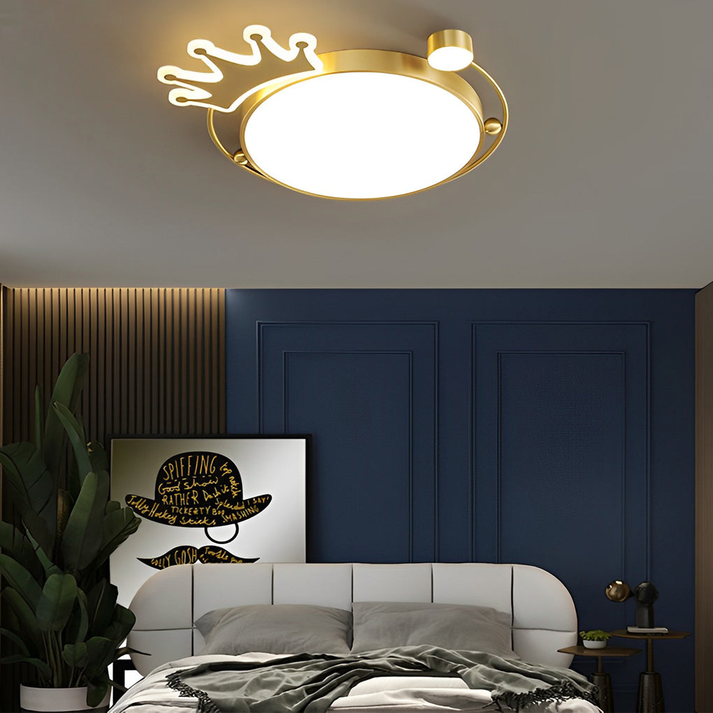 Round Cartoon Crowns Ceiling Light Ha091436