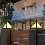 Square Modern Solar Pillar Light Ha091137