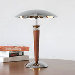 Chrome Mushroom Umbrella Table Lamp 3 Step Led Lights