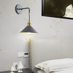 Funnel LED Wall Sconce in Nordic Style for Bedroom and Hotel
