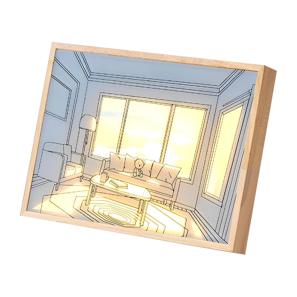 Ins Dimmable Led Painting Night Light Ha090908