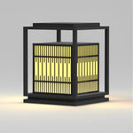 Square Vintage Design Outdoor Pillar Lights Li002112