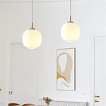 Modern Nordic Opal Glass Pendant Light