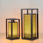 Modern Floral LED Pathway Light for Garden and Lawn – Black