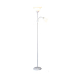 67 Inch Modern Torchiere Uplight Floor Lamp With Adjustable Sidelight