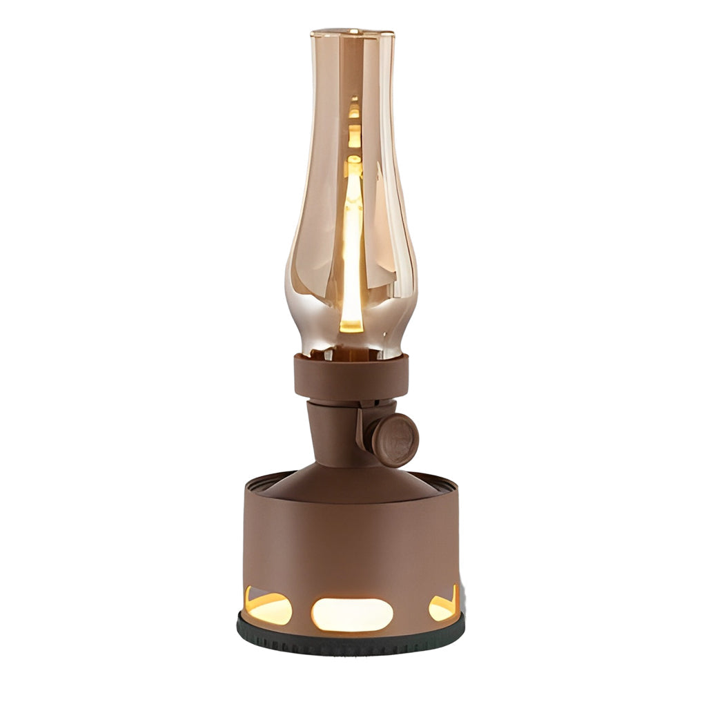 Modern Battery Operated Kerosene Style Led Table Lamp