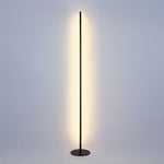 Black Minimalist Outdoor LED Linear Floor Lamp, IP65 Waterproof