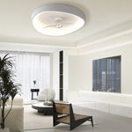 Modern Minimalism White Ceiling Fan With Light
