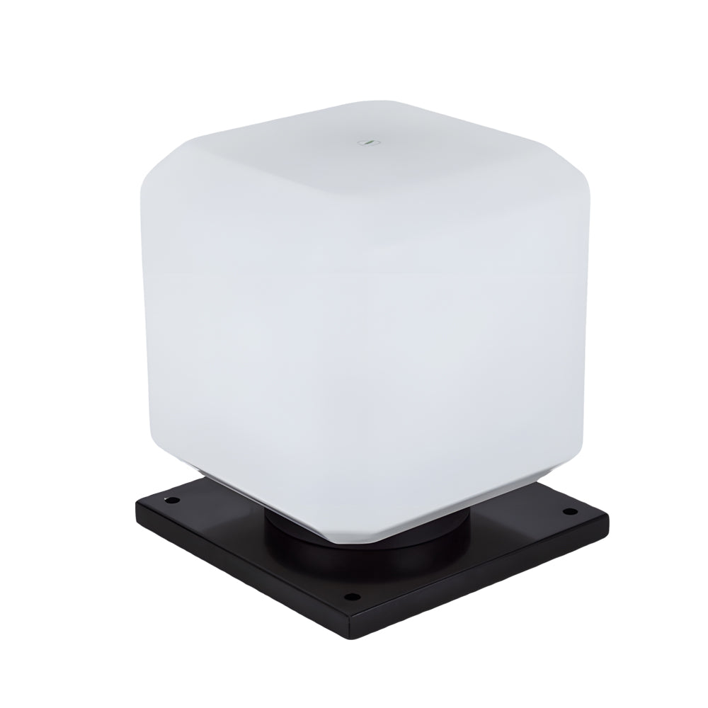 Waterproof Cube Outdoor Led Pier Mount Post Lamp For Garden