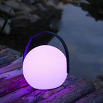 6 Inch Portable Rgb Sphere Table Lamp Colorful Ambient Lights