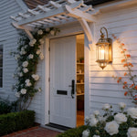 Solid Copper Outdoor Wall Sconce with Clear Glass Shade