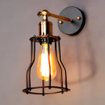 Adjustable Retro Iron E27 Waterproof Industrial Wall Sconce