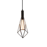 Geometric Lines Black Retro Industrial Style Chandelier Li002719