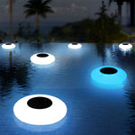 Round Colorful Rgb Led Waterproof Solar Modern Outdoor Lights