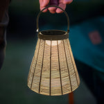 Portable Rattan Solar Outdoor Lantern Ha085493
