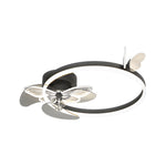 Ring Acrylic Butterflies Three Step Dimming Led Mute Modern Ceiling Fans