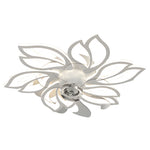 Simple Flowers 3 Step Dimming Modern Low Profile Ceiling Fan With Lights