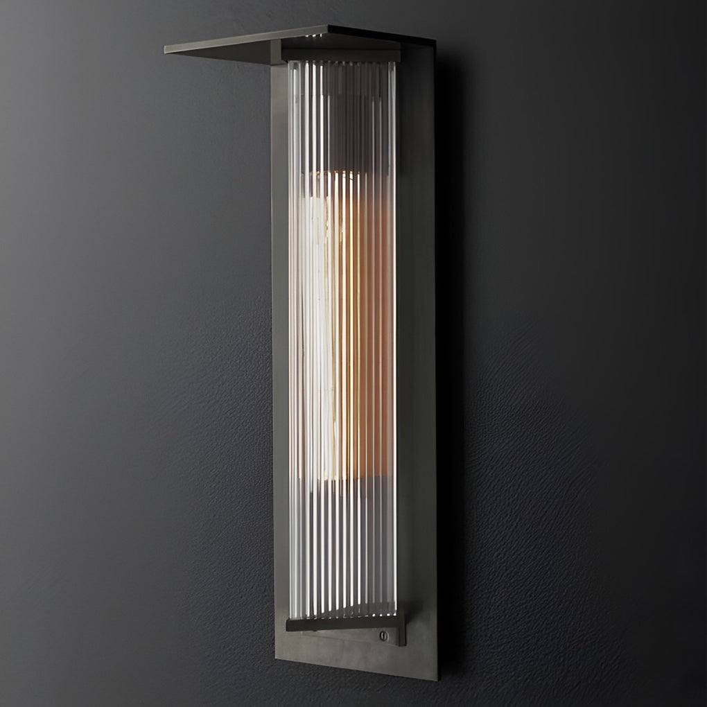Solar Vintage Outdoor Wall Light Fixture