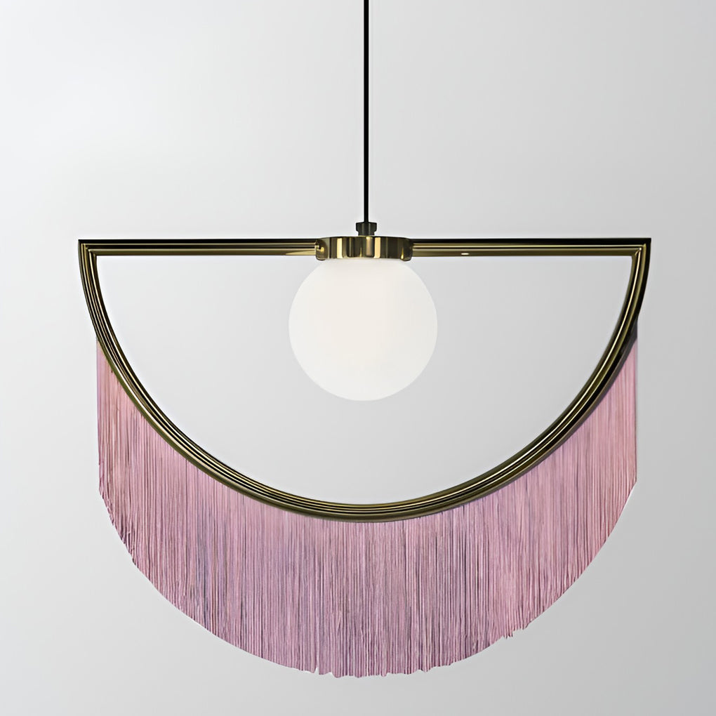 Pink Tassels Creative Led Pendant Light Li001998