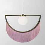 Pink Tassels Creative Led Pendant Light Li001998