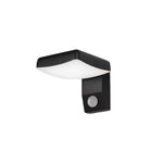 Black Motion Sensor Outdoor Wall Light Rotatable