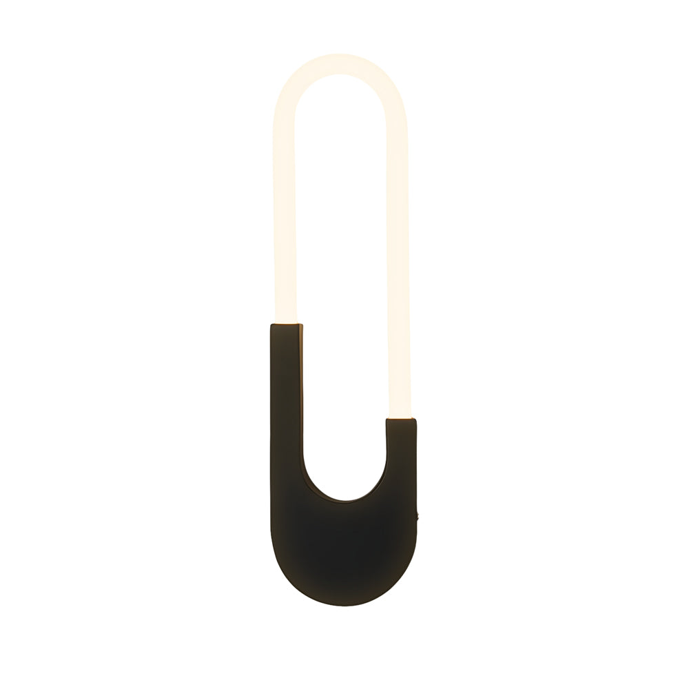 Modern Indoor Oval Led Wall Sconces 16 H Gold Black