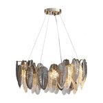 Feathers Glass Modern Chandelier Li002508