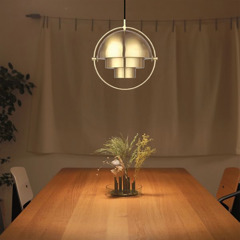 Creative Metal Ring Multi Layer Pendant Light