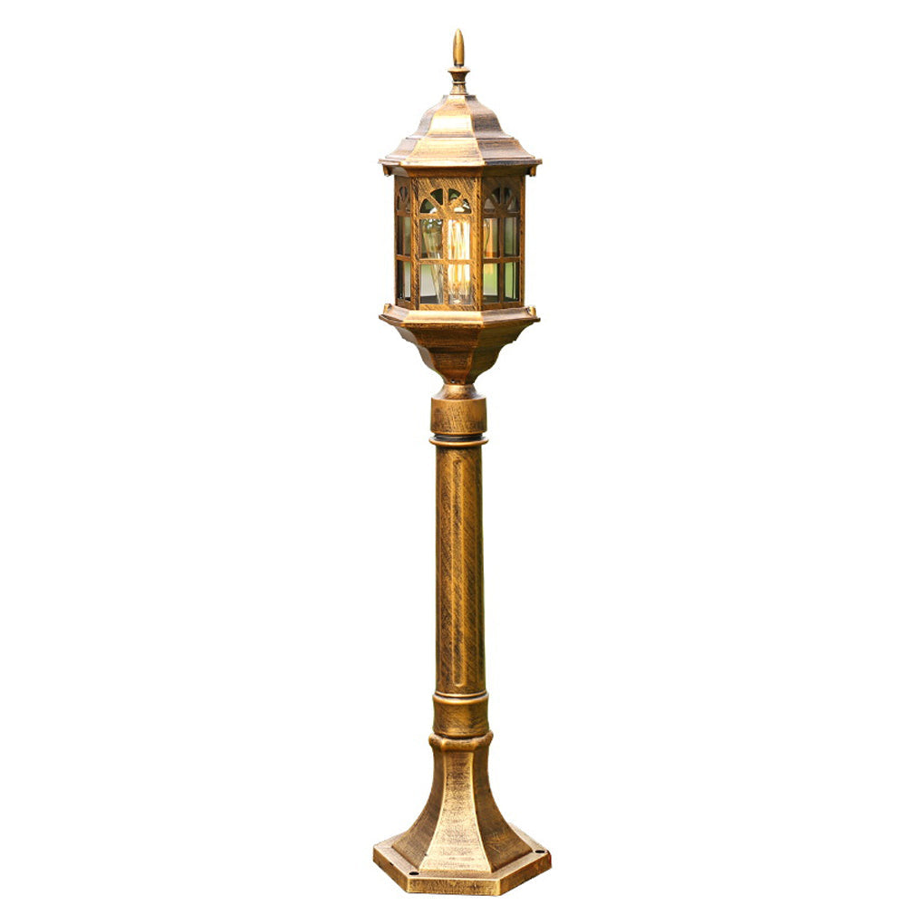 Slim LED Outdoor Post Light in Black or Bronze – Modern Pathway Lamp