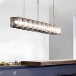 Long Creative Glass Personalized Led Post Modern Dining Room Chandelier