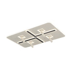 Ultra Thin Rectangular 3 Step Dimming Modern Ceiling Lights With Spotlights