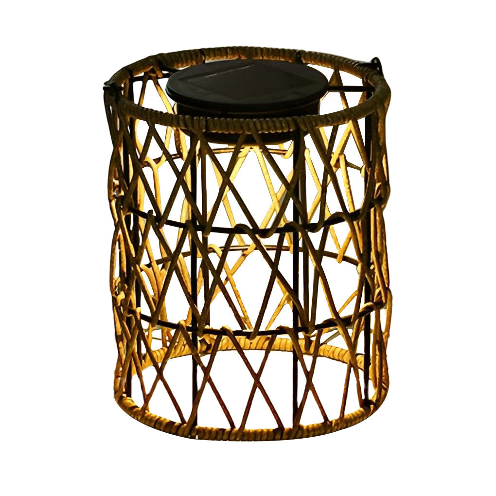 Rattan Lantern Solar Garden Lights Ha077154