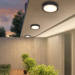 Minimalist Outdoor Wall Sconce in Black – Waterproof LED for Modern Facades