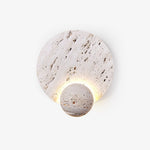 Luna Travertine Wall Sconce | Modern Organic LED Wall Light