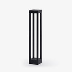 Obsidian Post Outdoor Bollard Light – Minimalist Black Aluminum LED