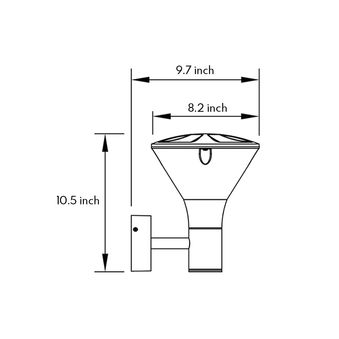 Aria Outdoor LED Wall Sconce — Modern Waterproof Minimalist Light