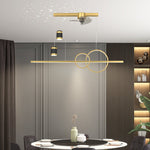 Modern Chandelier with Integrated Ceiling Fan and Star Projection