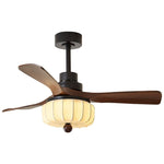 Elira Vintage Ceiling Fan with Light — Walnut Blades & Integrated LED