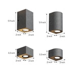 Terrazzo Outdoor Up and Down Wall Light in Black or White