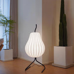 Japanese Cream Style Silk Pear Floor Lamp