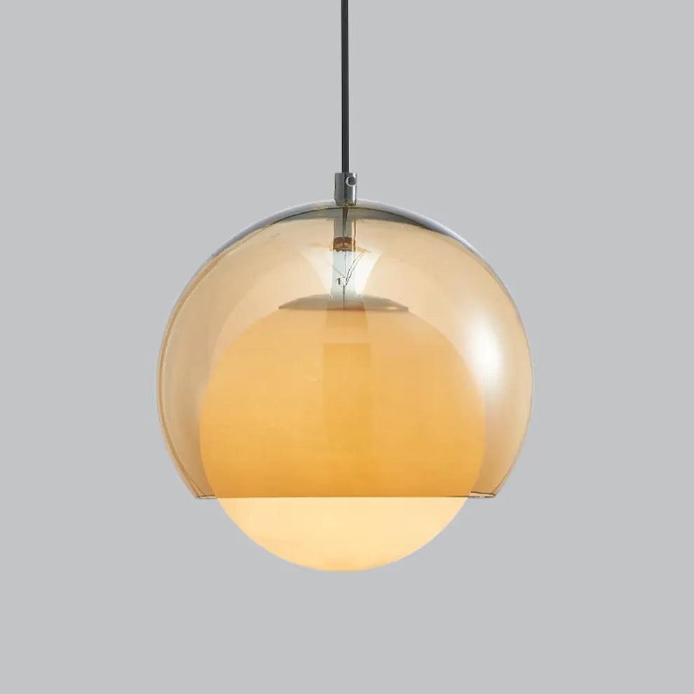 Retro Orange Bauhaus Pendant Lamp