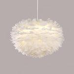 Fluffy Feather Pendant Light
