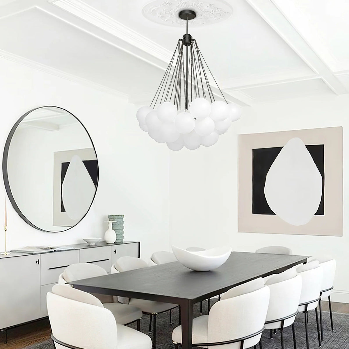 Aqua Sphere Chandelier